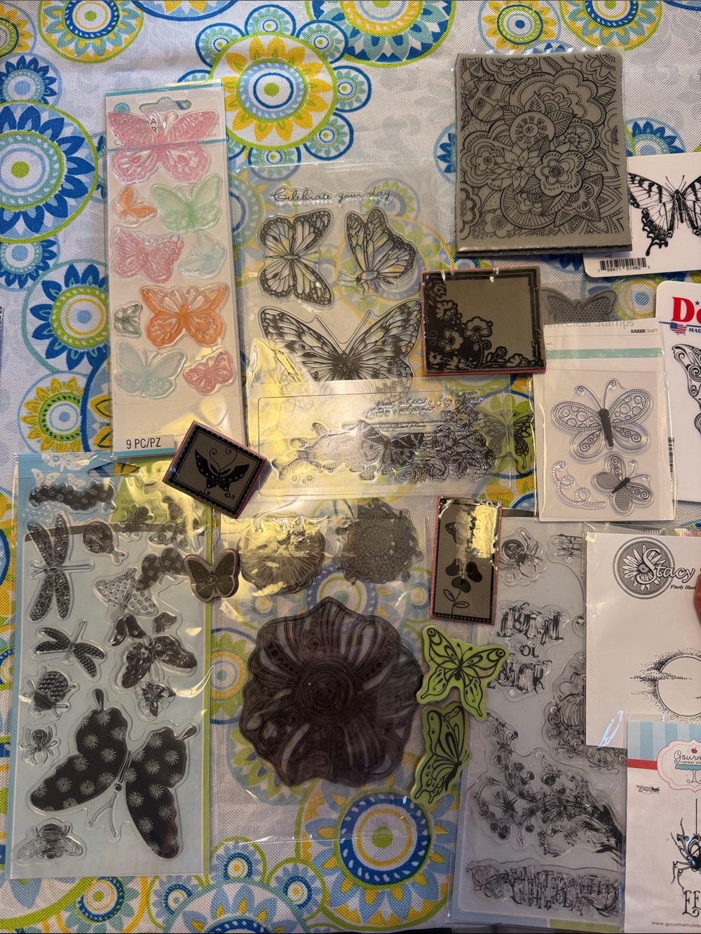 Flowers and Butterflies Stamps